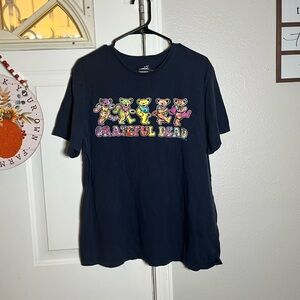 Grateful Dead‎ Dark Blue Tee with Vibrant Bear Design